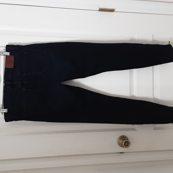 Madewell Size 28 Dark Indigo Blue Skinny Skinny Ankle-Zip Jeans, Gently Used - Picture 5 of 16